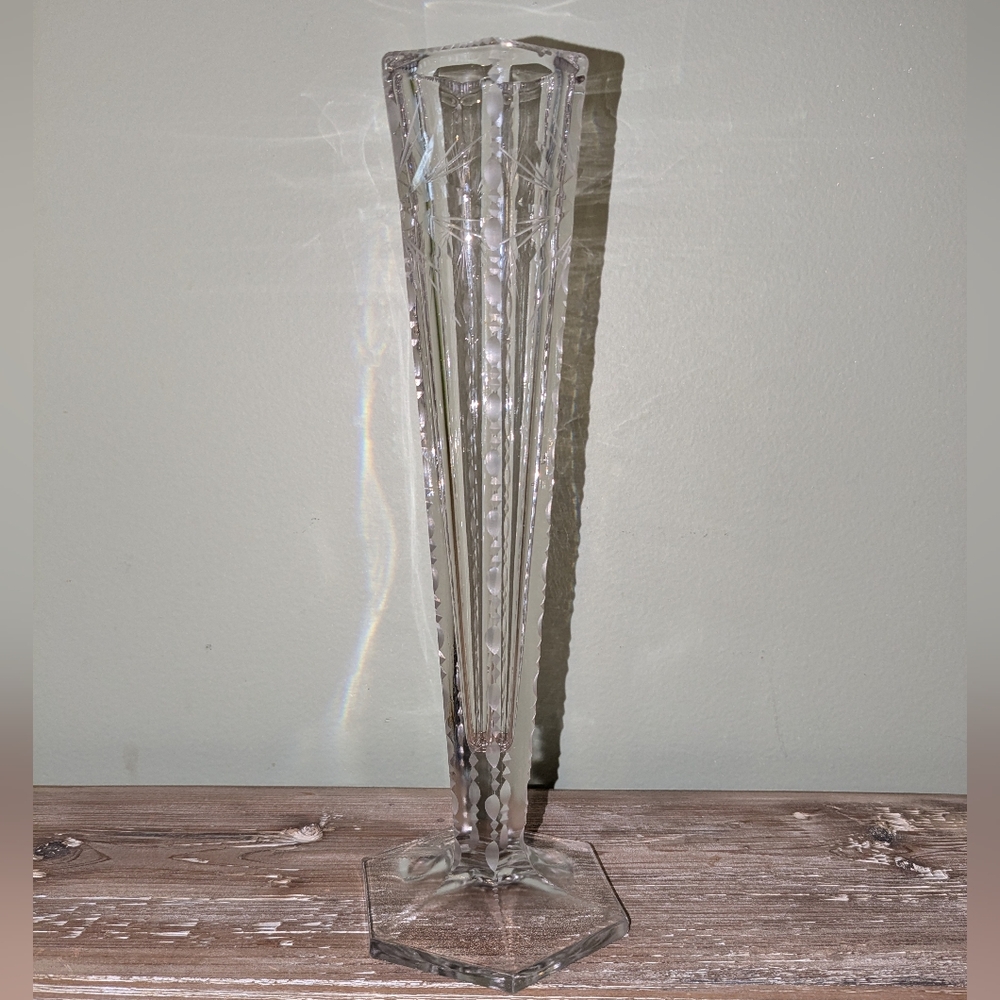 Antique (circa 1912) Westmoreland Specialty Co. Cut Crystal Vase